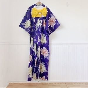 Traditional Japanese Floral Kimono